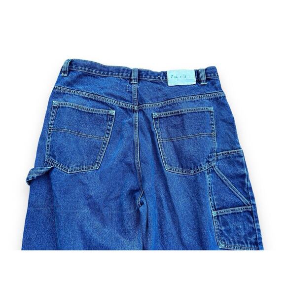 JORDIN Y2K Baggy Wide Leg Blue Carpenter Jeans Cyberpunk JNCO Style 38x32 Skater - Picture 12 of 16
